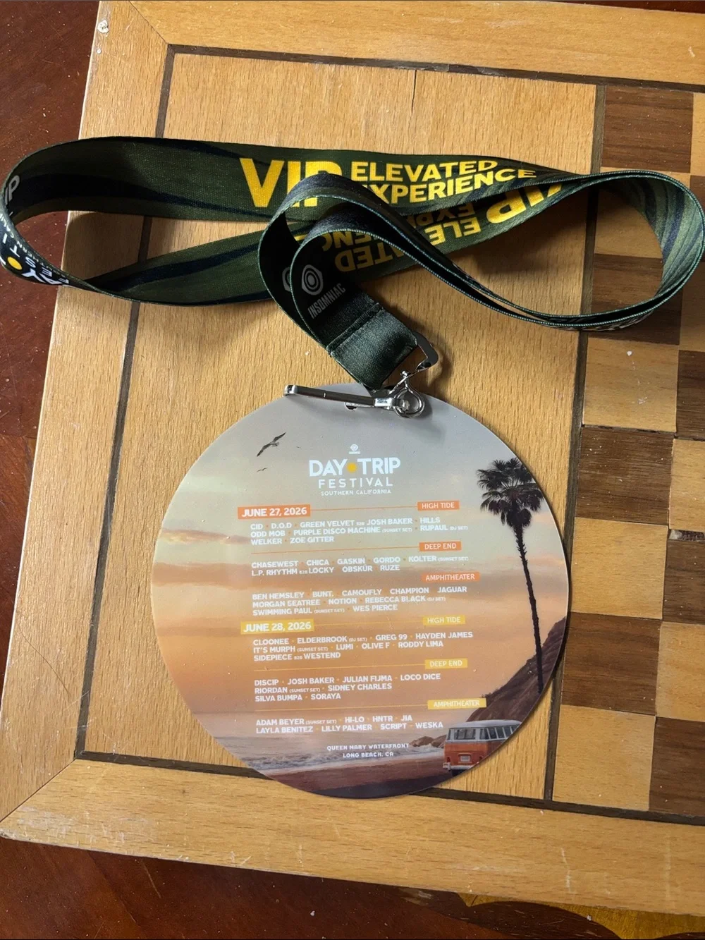 Day Trip 2026 Festival VIP Lanyard